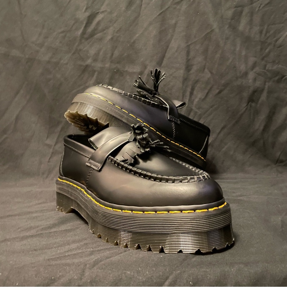 Dr. Martens Adrian Leather Platform Tassel Loafers